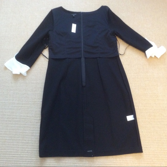 Talbots Black Sheath Dress - Size 12 - Picture 12 of 13